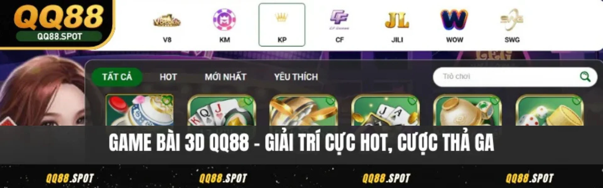 Game Bài 3D QQ88 - Giải Trí Số Đỏ, Cược Thả Ga Tới Bến 1 game bai 3d