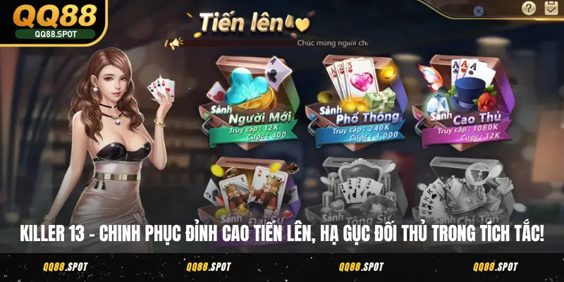 V8 Game Bài - Chốn Vui Chơi Sôi Động Bậc Nhất Tại QQ88 3 Killer 13 – Chinh phục đỉnh cao tiến lên, hạ gục đối thủ trong tích tắc!