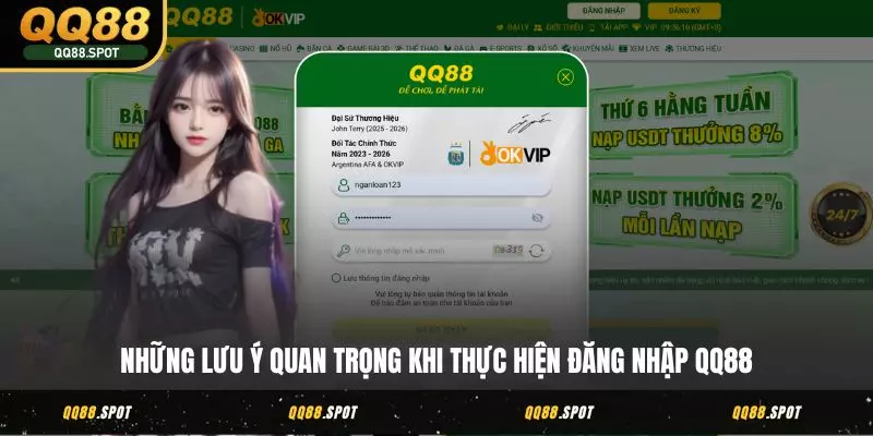 Đăng Nhập QQ88 - Điểm Danh Mỗi Ngày Để Tích Điểm Thưởng 4 Những lưu ý quan trọng khi thực hiện đăng nhập QQ88