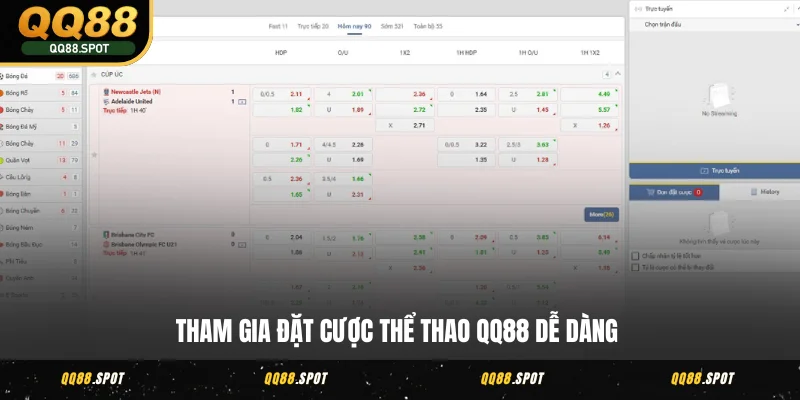 Thể Thao QQ88 - Khơi Dậy Đam Mê, Sống Trọn Từng Khoảnh Khắc 2 Tham gia đặt cược thể thao QQ88 dễ dàng