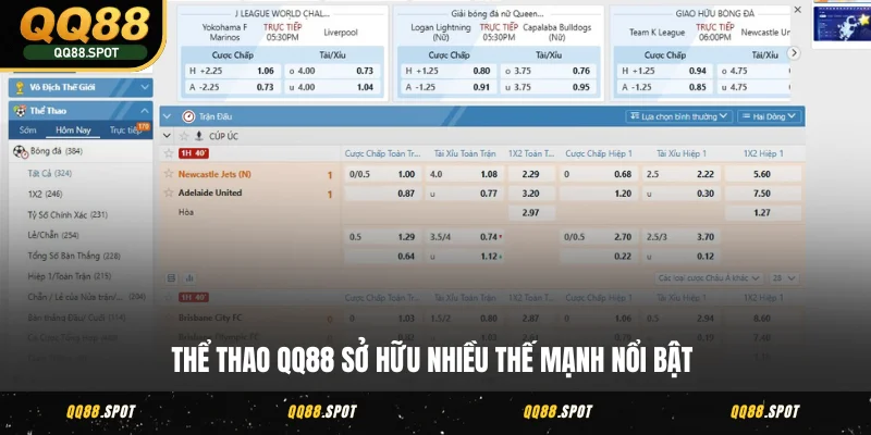 Thể Thao QQ88 - Khơi Dậy Đam Mê, Sống Trọn Từng Khoảnh Khắc 3 Thể thao QQ88 sở hữu nhiều thế mạnh nổi bật