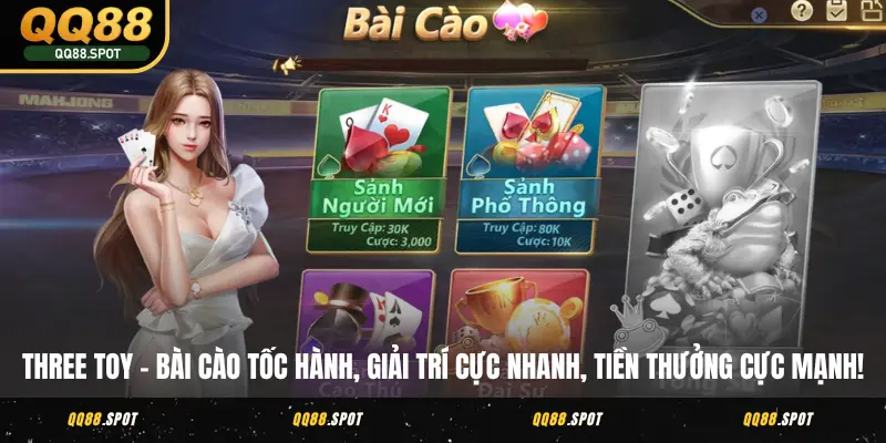 V8 Game Bài - Chốn Vui Chơi Sôi Động Bậc Nhất Tại QQ88 4 Three Toy – Bài cào tốc hành, giải trí cực nhanh, tiền thưởng cực mạnh!